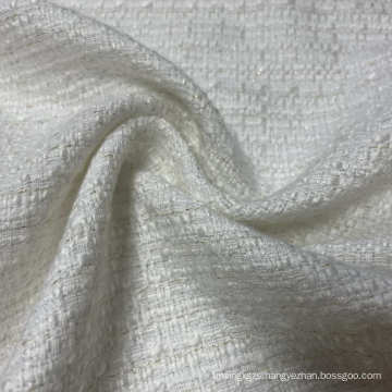 Polyester Lurex Plaid Tweed Fabric For Women Dress